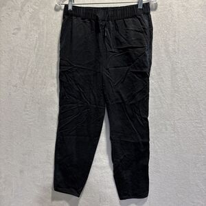 Madewell Women's Track Trousers Pants XS Black G2027 100% Lyocell Drawstring